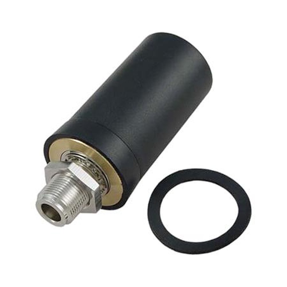 L-COM HG2403UR-NFBB 2.4 Ghz 3 Dbi Black Radome Enclosed Omni Antenna 2.7" Long Black Aesthetic ABS Plastic Radome.Bulkhead Mounting,type-N Female