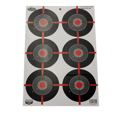 Birchwood Casey Dirty Bird Paper Multiple Bull's-Eye Targets - (Per 8)