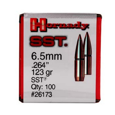 Hornady SST 6.5mm 123 gr Bullets-100cnt