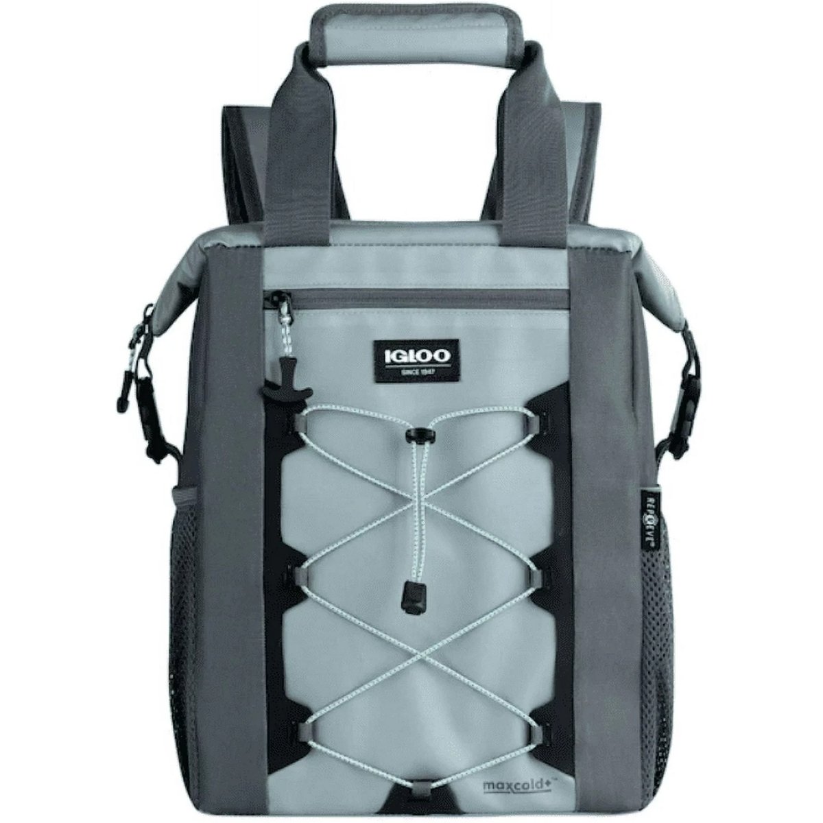 Igloo 18-Can Snapdown MaxCold Voyager Cooler Backpack - Gray