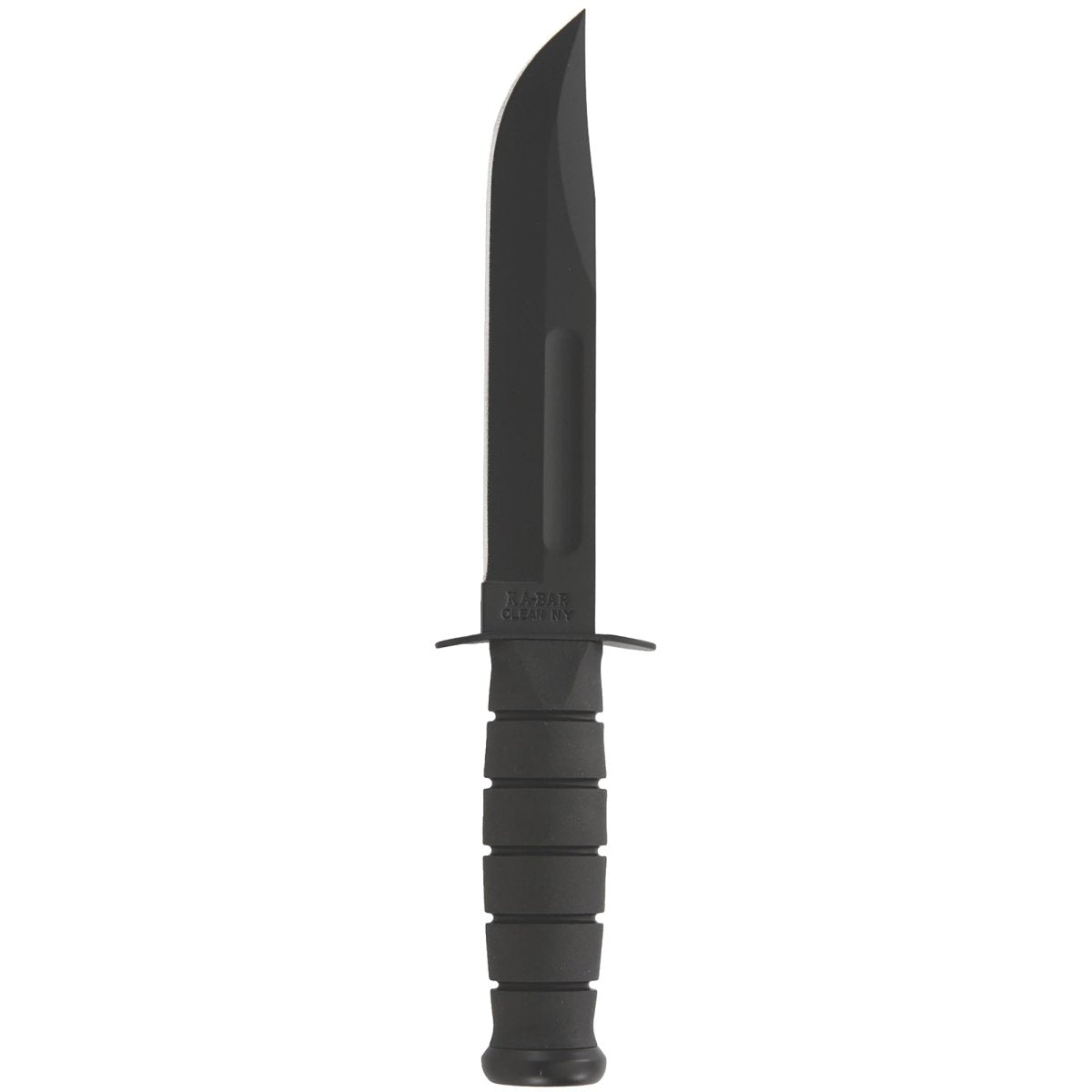 KA-BAR 7" Fixed Blade Full-Size Straight Edge Utility Knife w/ Sheath - Black