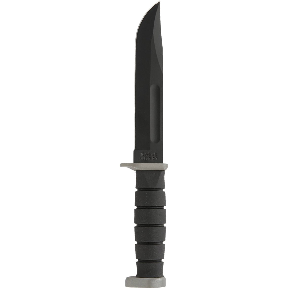 KA-BAR 7" Fixed Blade D2 Extreme Clip Point Straight Edge Knife w/ Sheath- Black