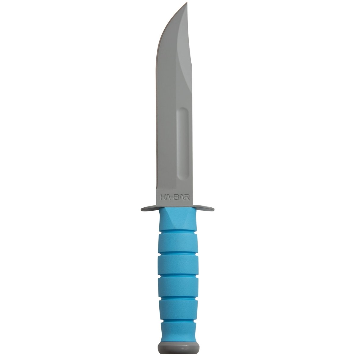 KA-BAR 7" Straight Edge Fixed Blade SPACE-BAR Utility Knife w/ Sheath - Blue