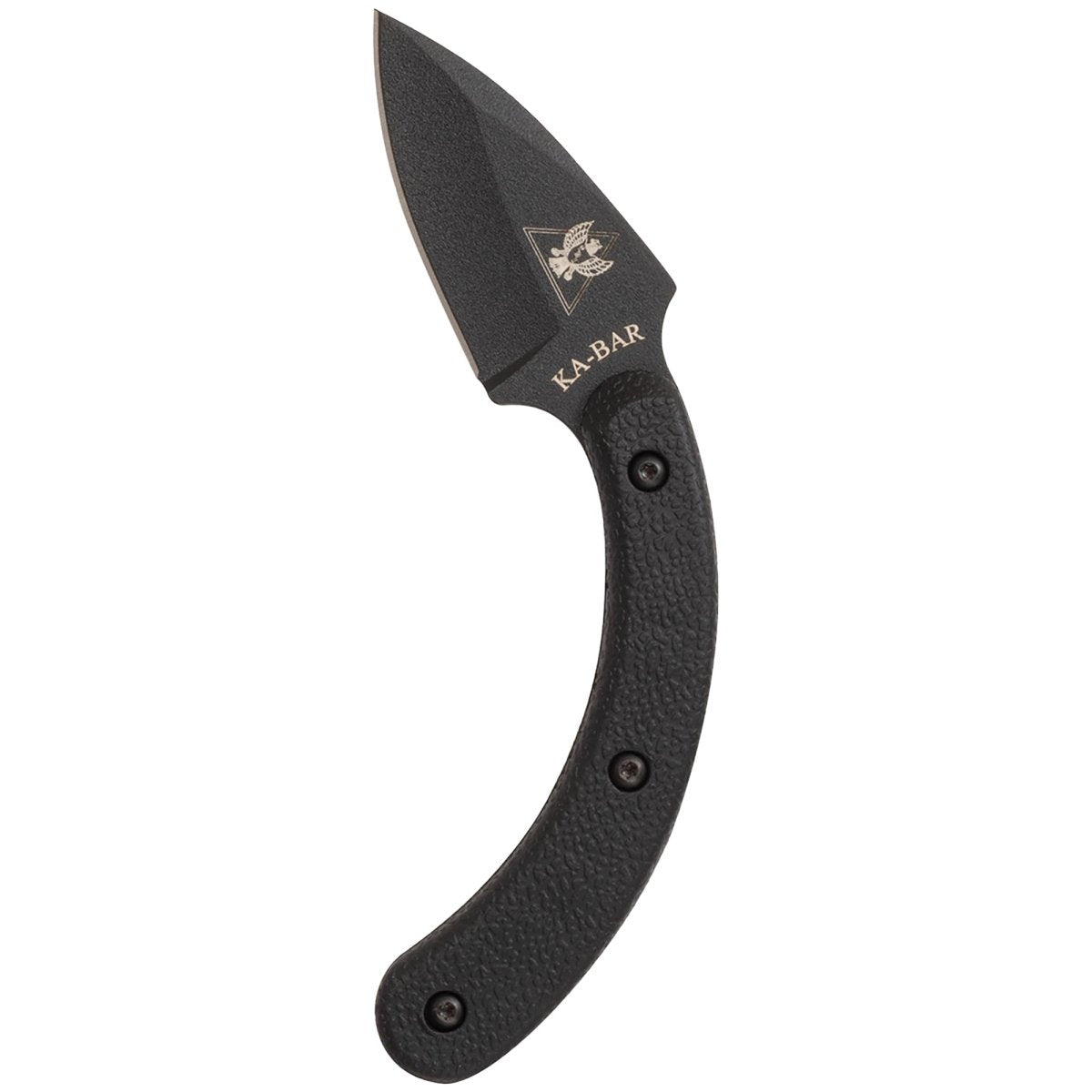 KA-BAR 1.875" Fixed Blade Knife w/ Sheath and Clip - Black