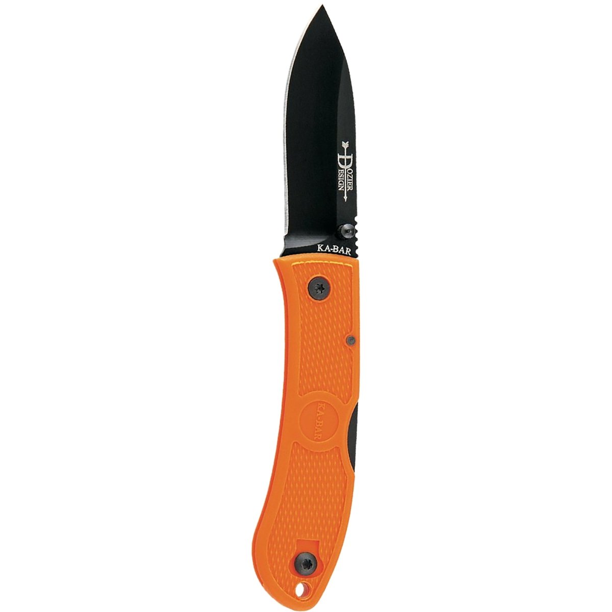 KA-BAR 3" Blade Dozier Folding Hunter Knife - Blaze Orange