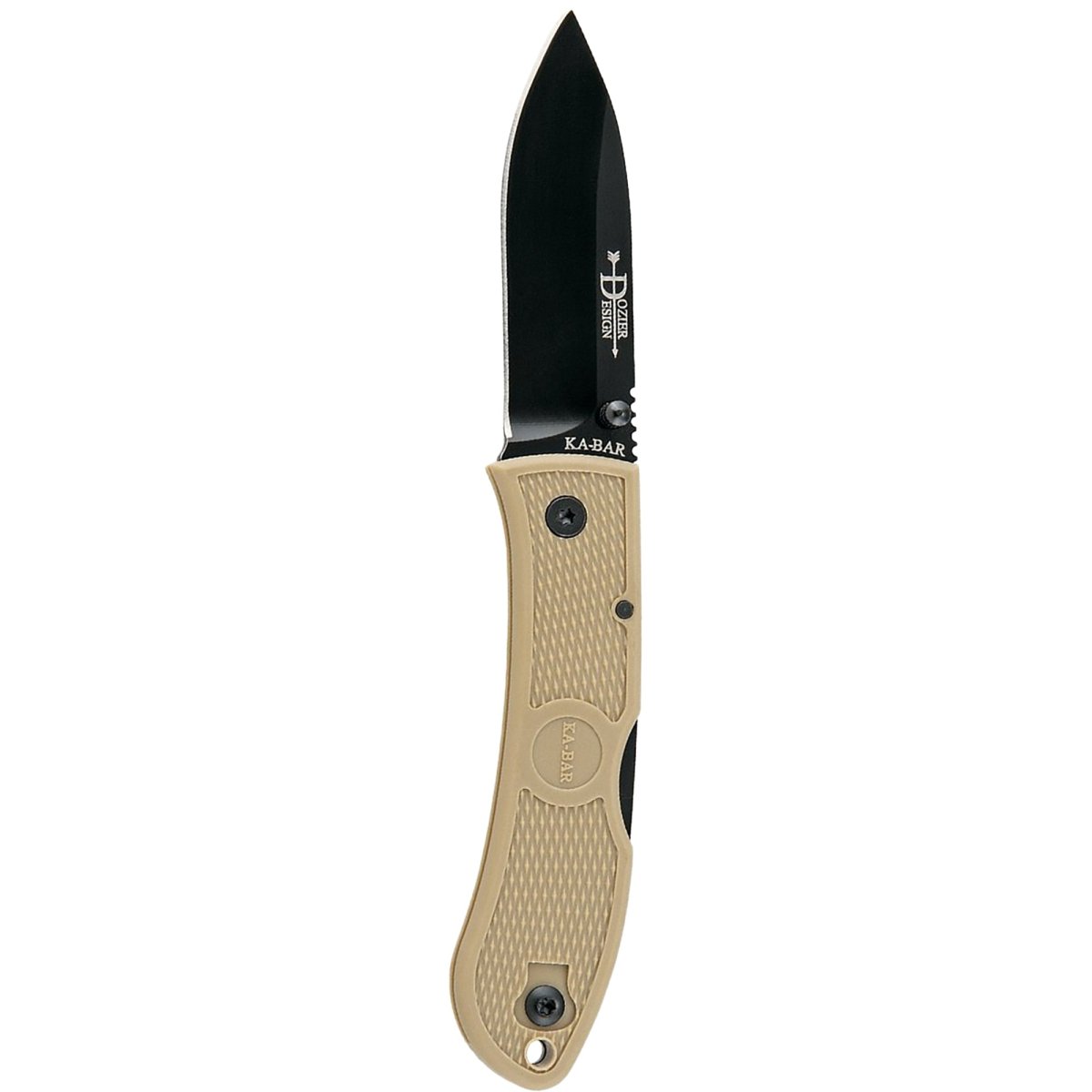 KA-BAR 3" Blade Dozier Folding Hunter Knife - Coyote Brown