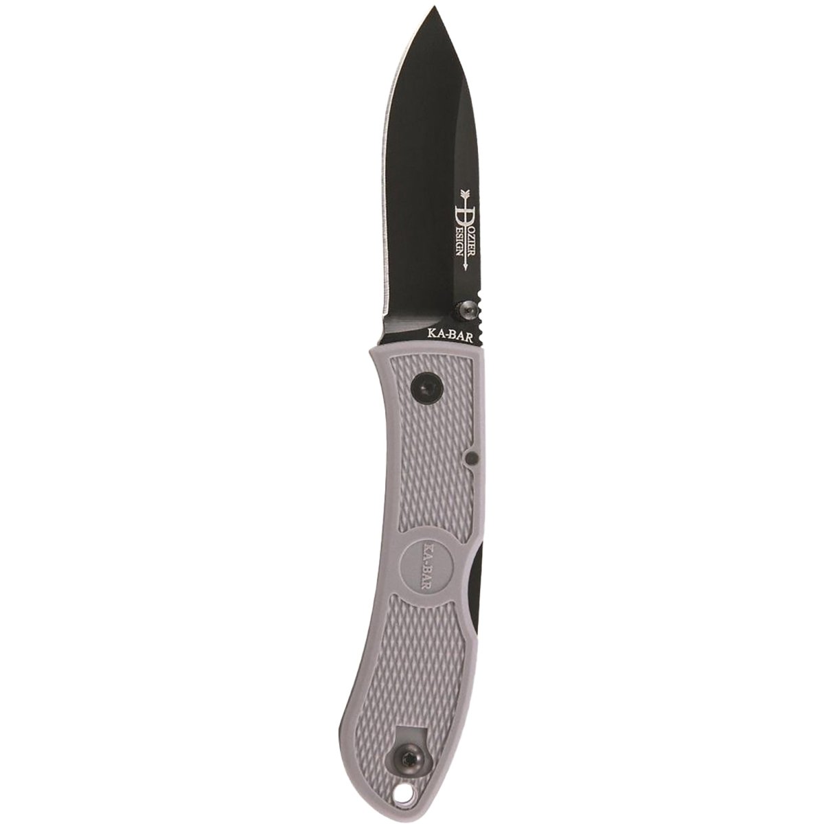 KA-BAR 3" Blade Dozier Folding Hunter Knife - Gray