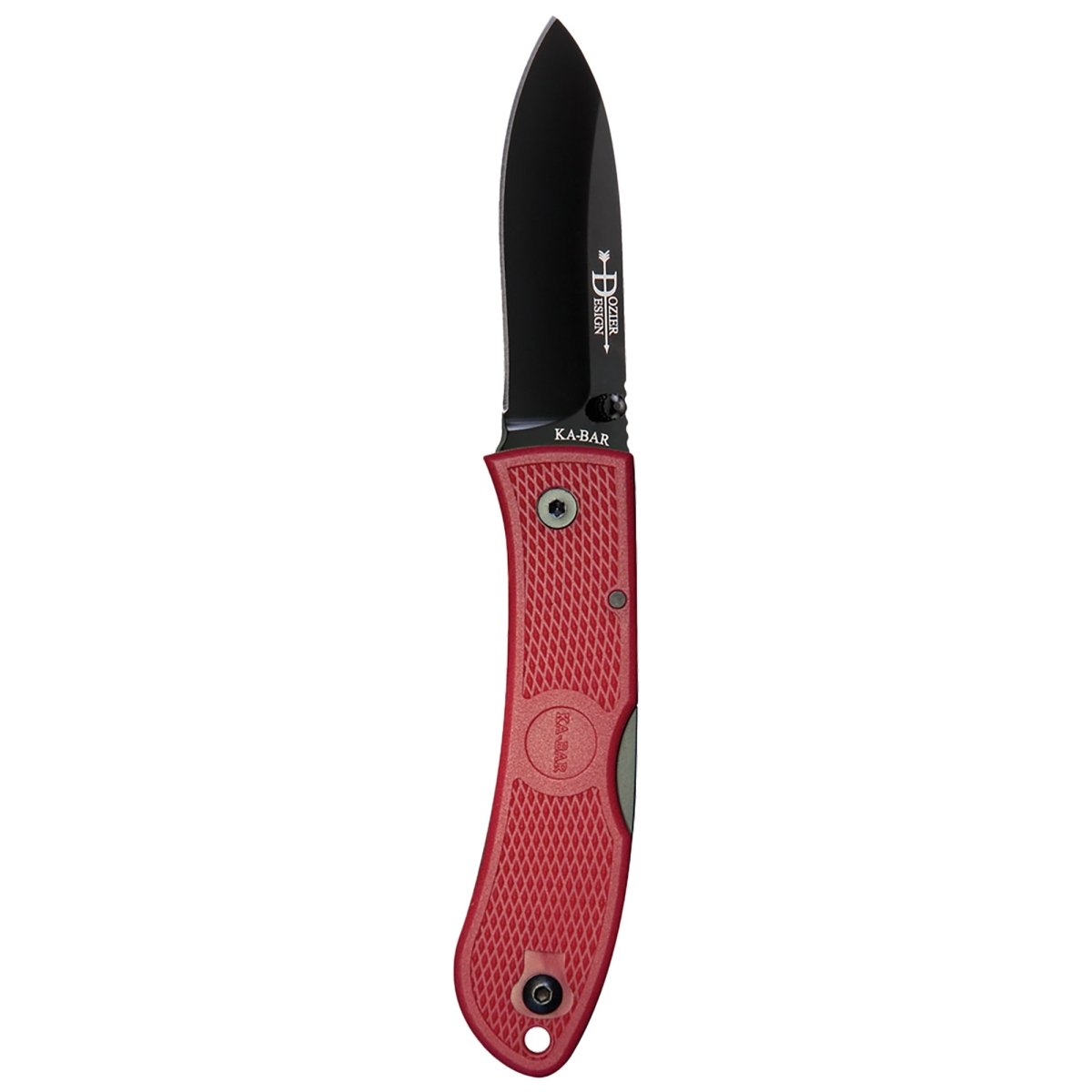 KA-BAR 3" Dozier Folding Hunter Knife - Red