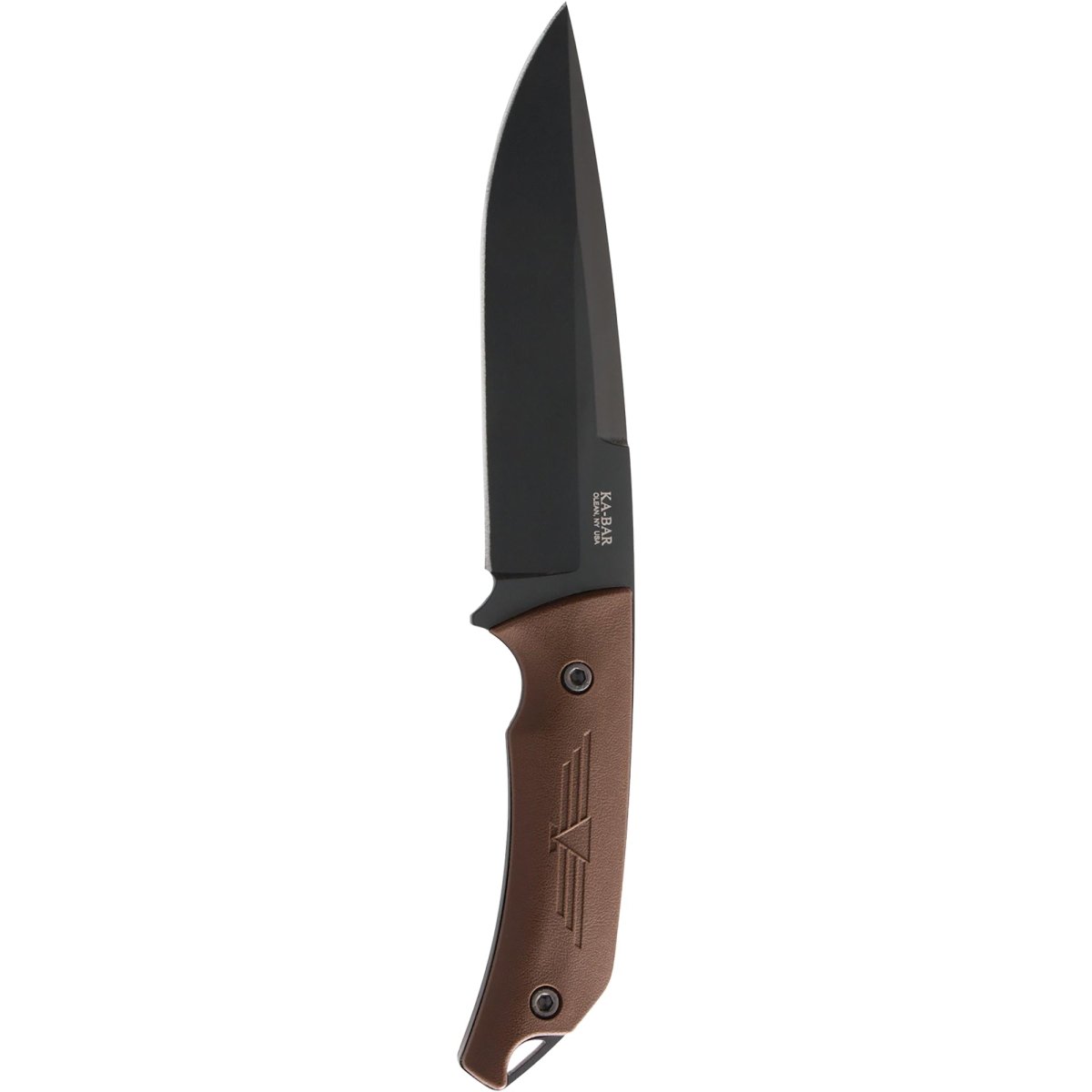 KA-BAR 6.25" Blade Jarosz Turok Knife w/ Sheath - Brown