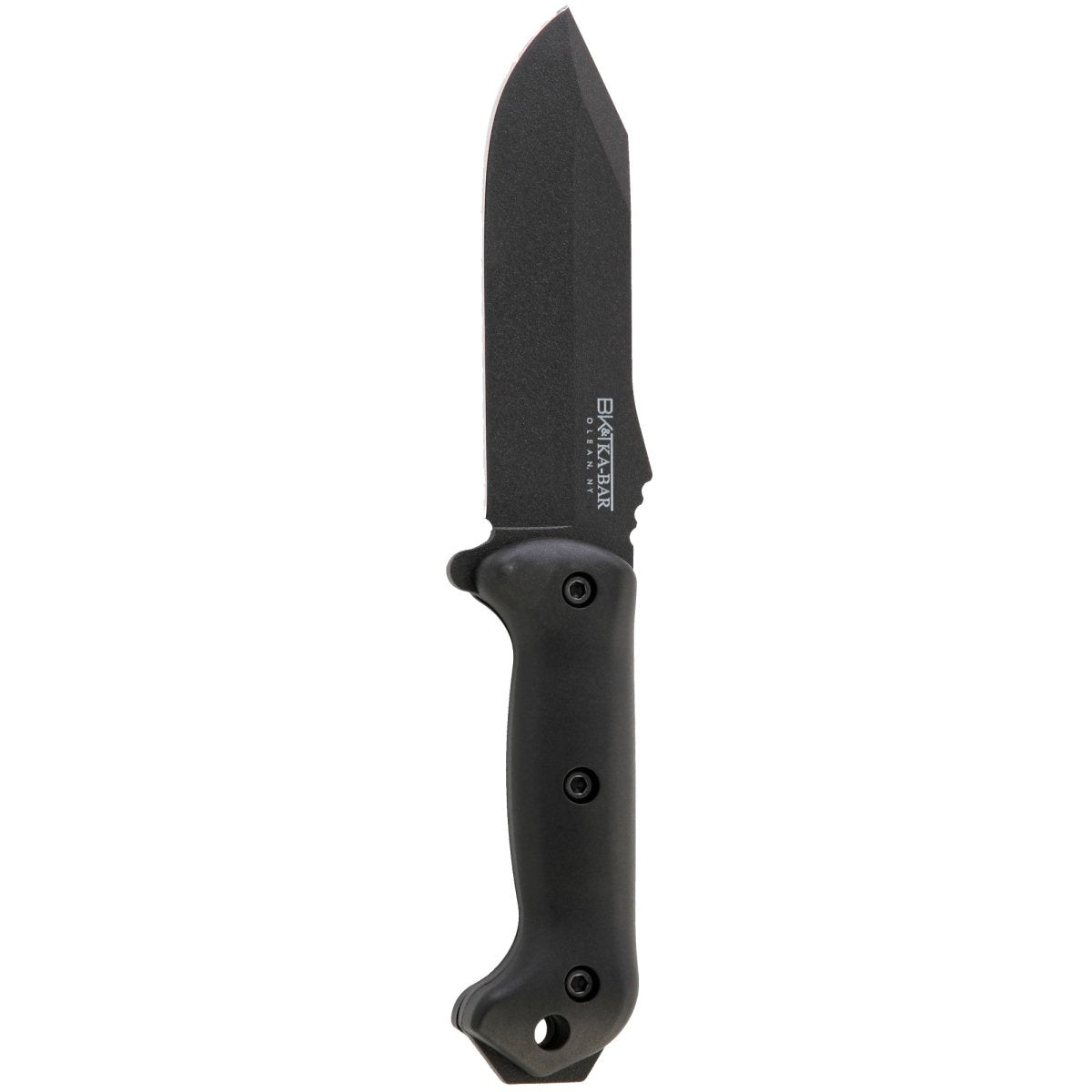KA-BAR 5.5" Straight Edge Fixed Blade Becker Crewman Knife w/ Sheath - Black