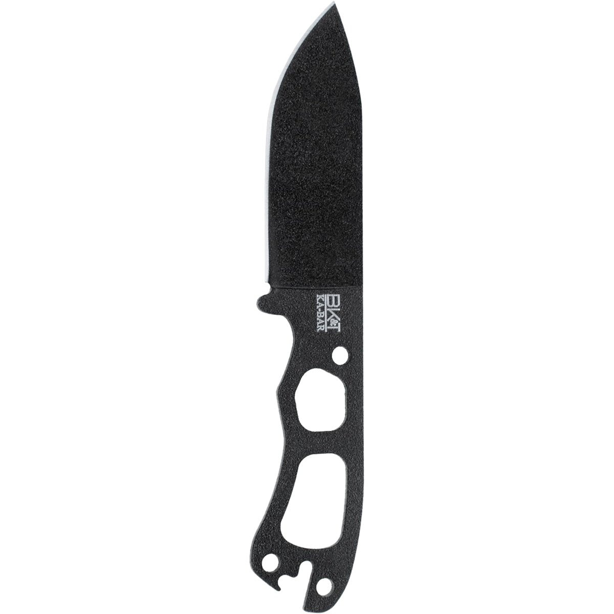 KA-BAR 3.25" Fixed Blade Becker Necker Knife w/ Sheath and Cord - Black