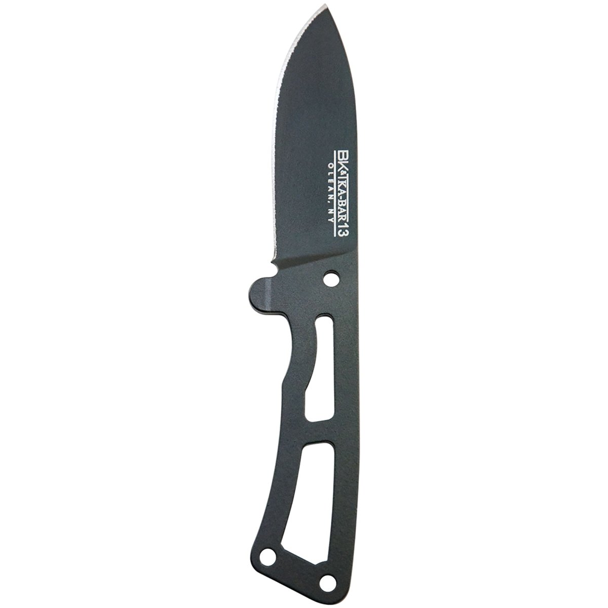 KA-BAR 2.5" Straight Edge Fixed Blade Becker Remora Knife w/ Shealth - Black