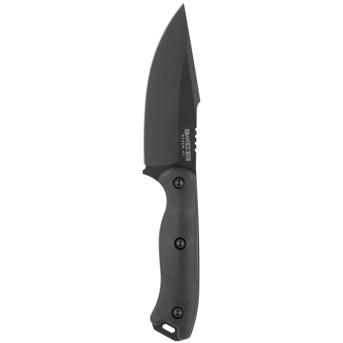 KA-BAR 4.5" Straight Edge Fixed Blade BK18 Becker Harpoon w/ Sheath - Black