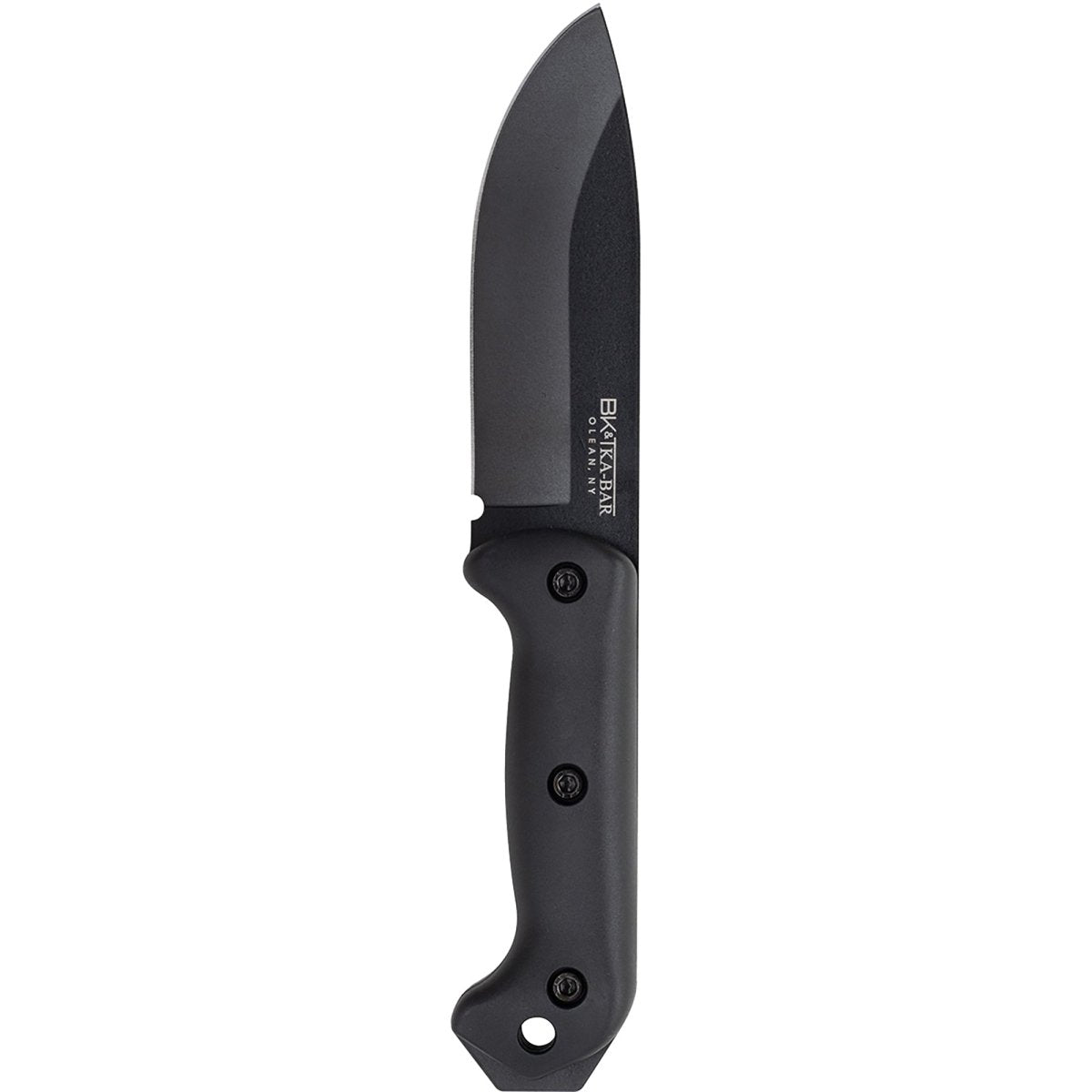 KA-BAR 5.25" Straight Edge Fixed Blade Becker Campanion Knife w/ Sheath - Black