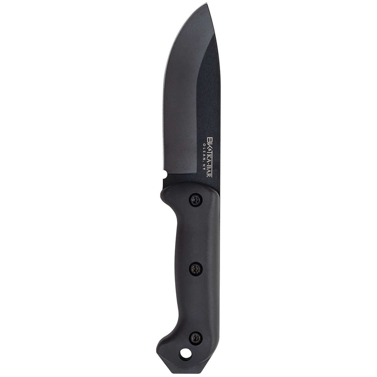 KA-BAR 5.25" Straight Edge Fixed Blade Becker Campanion Knife - Black