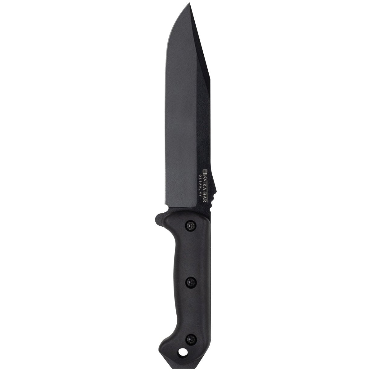 KA-BAR 7.25" Straight Edge Blade Becker Combat Utility Knife -w/ Sheath - Black