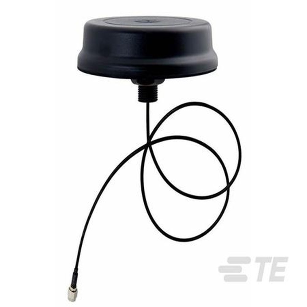 TE LPS69273NT-61SMAM Low Profile Surface Mount 698-960/ 1710-2700 Mhz Omni LTE Diskpuck Antenna.Includes 24" RG316 Cable with SMAM