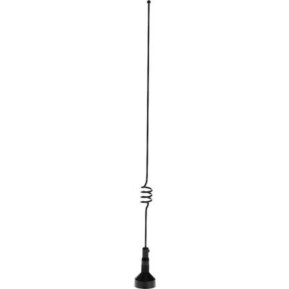 MAXRAD MAX8053 806-896 Mhz 3dB Chrome ABS Molded Base Open Coil Antenna.Order Motorola Style Mount Separately