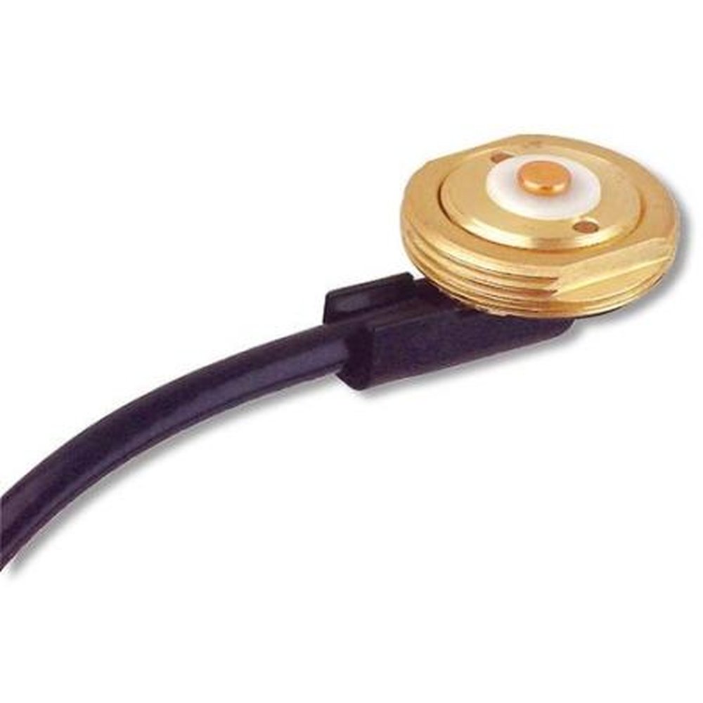TE MB830 Vehicular 3/4" Hole Brass Mount with 30' RG58A/U Cable, Unconnectorized