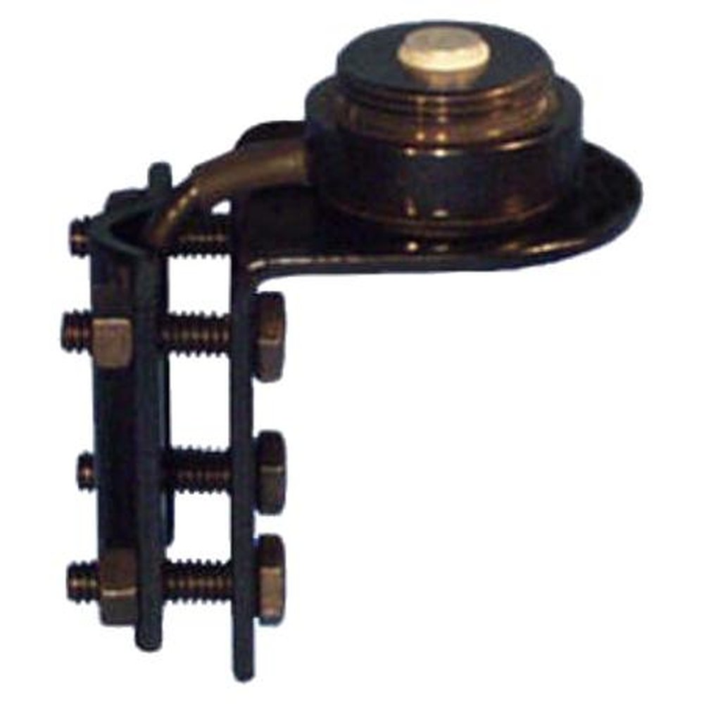 MOBILE MMNMO MARK Complete Mirror Mount Mirror Bracket with NMO Mount and 17 Feet of RG58 Coax.Black Powder Coat Finish