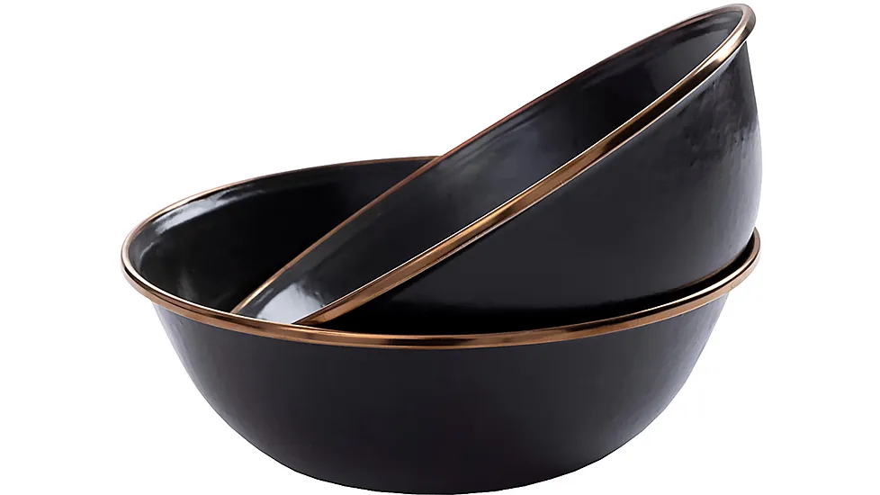 Barebones Enamel Charcoal Bowl Set