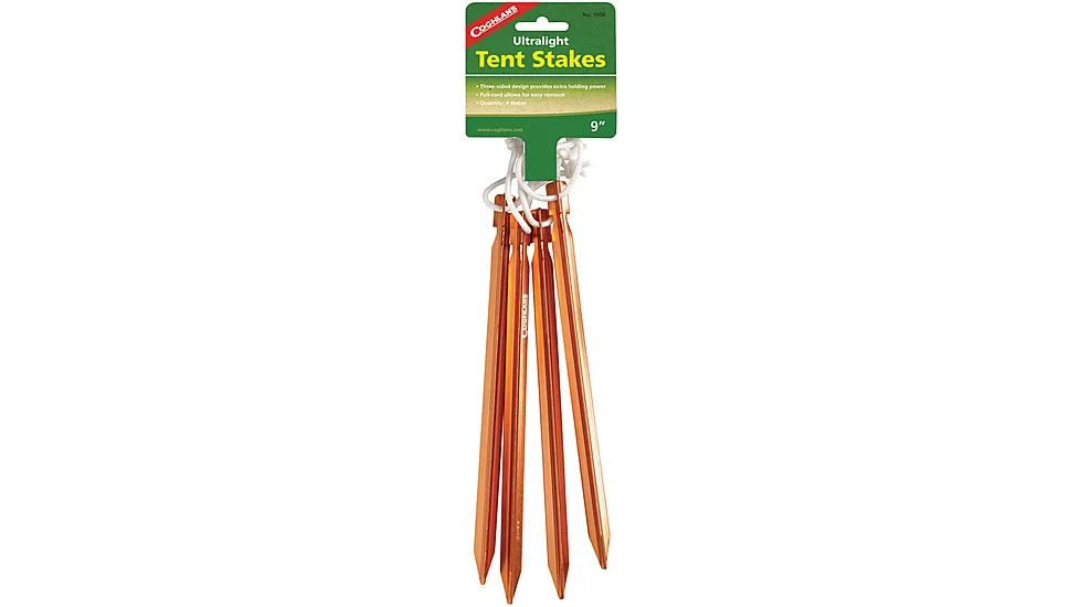 Coghlans Ultralight Aluminum Tent Stakes, 4 Pack