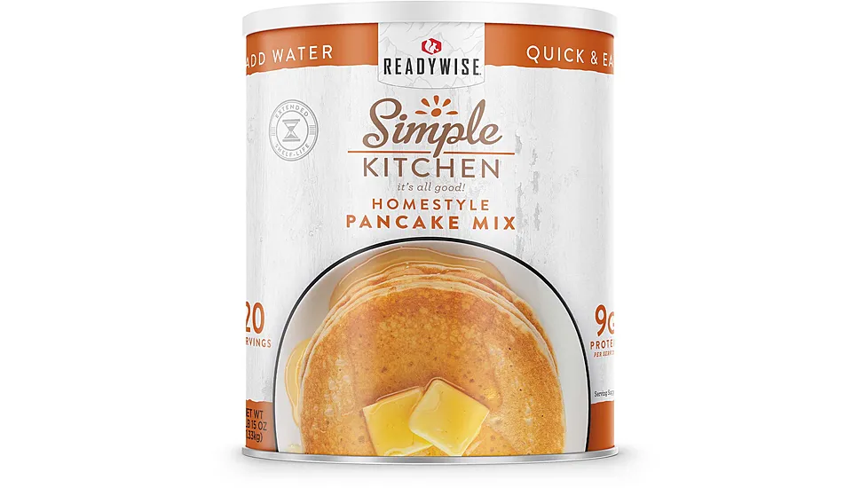 ReadyWise Simple Kitchen Pancake Mix- 20 Serving Can