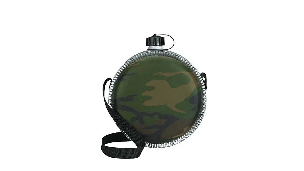 Rothco Woodland Camo 2 QT Desert Canteen