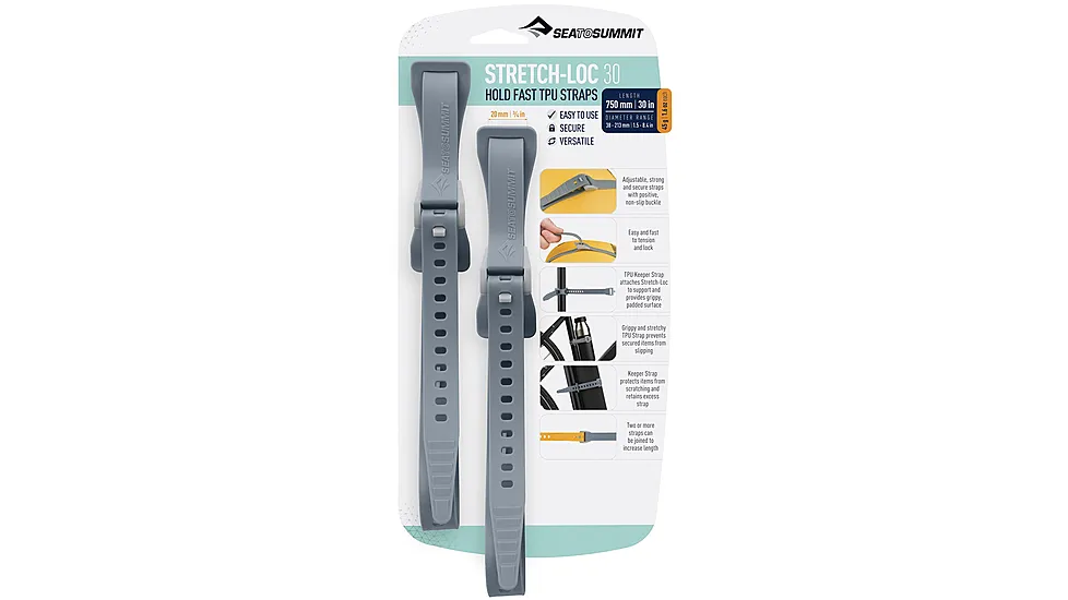 Sea to Summit Stretch-Loc TPU Straps 30, 2 Pack