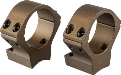 Browning X-Bolt Scope Rings - 30mm Medium, Burnt Bronze Cerakote
