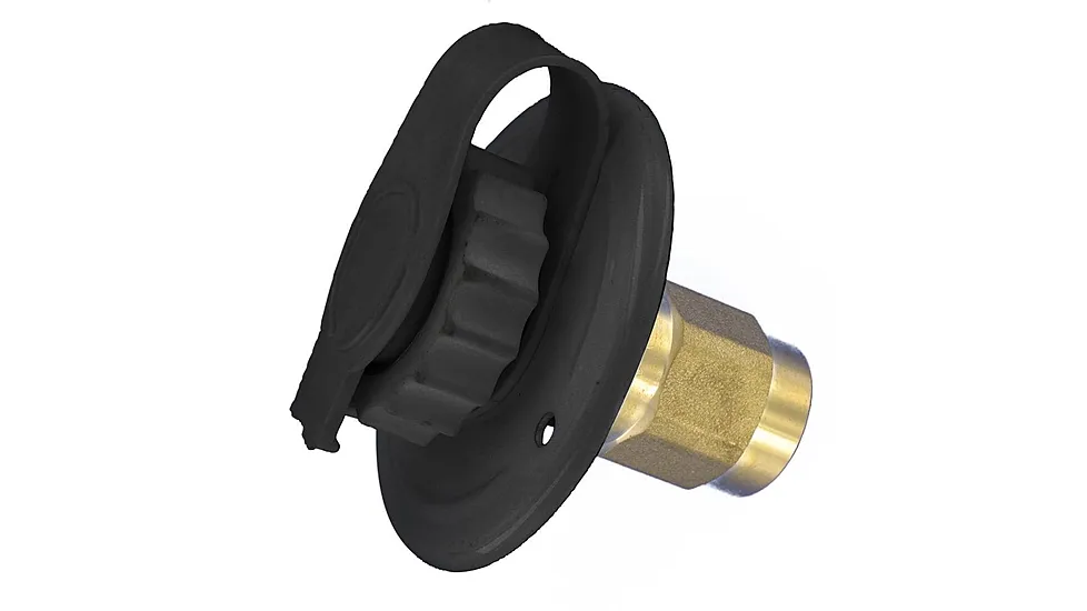 Valterra Flush-Mount Water Inlet - Fpt, 2-3/4in Metal Flange