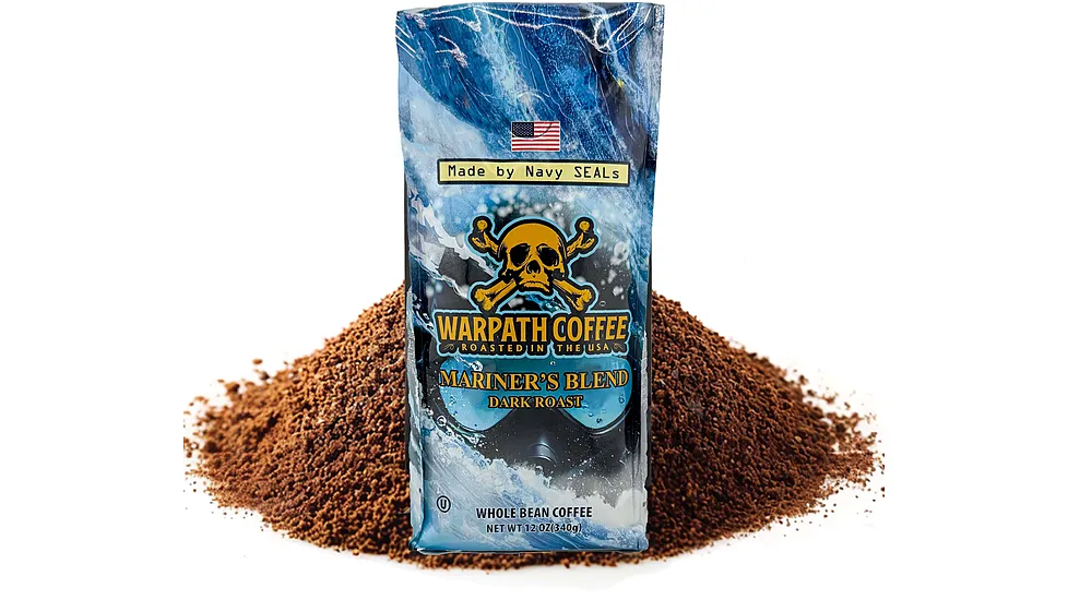 Warpath Coffee Mariner's Blend Ground Coffee, Dark Roast, 2lb