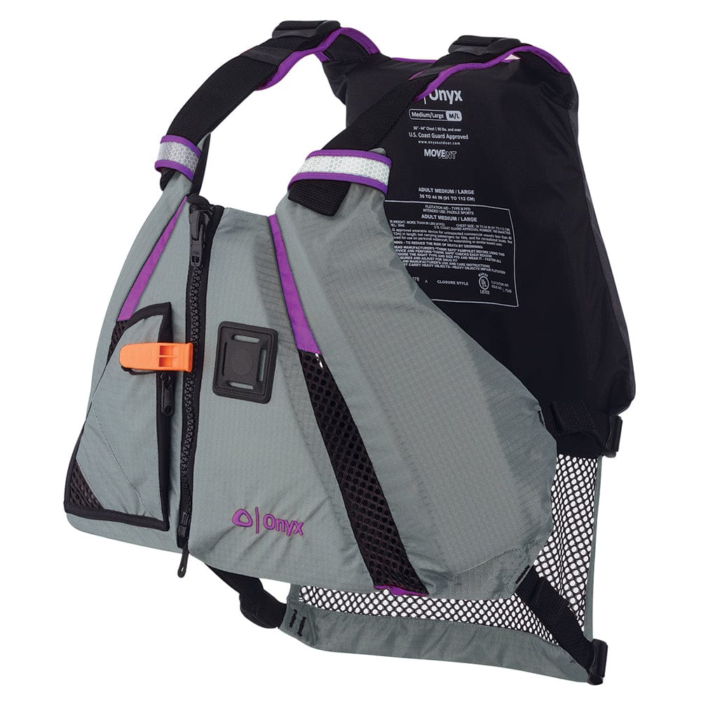 Onyx MoveVent Dynamic Paddle Sports Vest - Purple/Grey - Medium/Large