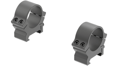Leupold PRW2 Permanent Weaver-Style Rings - 1" Tube Diameter, Low Height, Matte Black