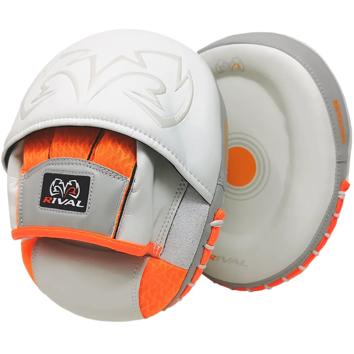 Rival Boxing RPM80 Impulse Punch Mitts - White/Orange