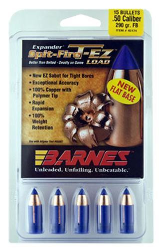 Barnes Muzzleloader Spit-Fire T-EZ .50 Cal Black Powder FB 250 gr. 15 pk.