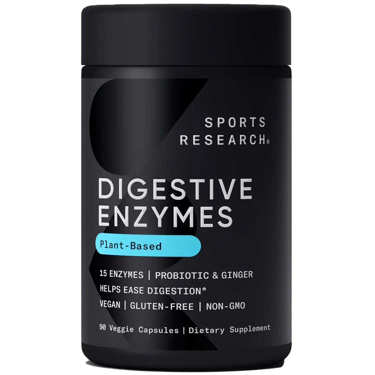 Sports Research Digestive Enzymes + Probiotic Supplement - 90 Veggie Capsules