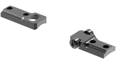 Leupold 51702 Standard Base Set Black Gloss Weatherby Mark V Reversible Front Steel Rifle