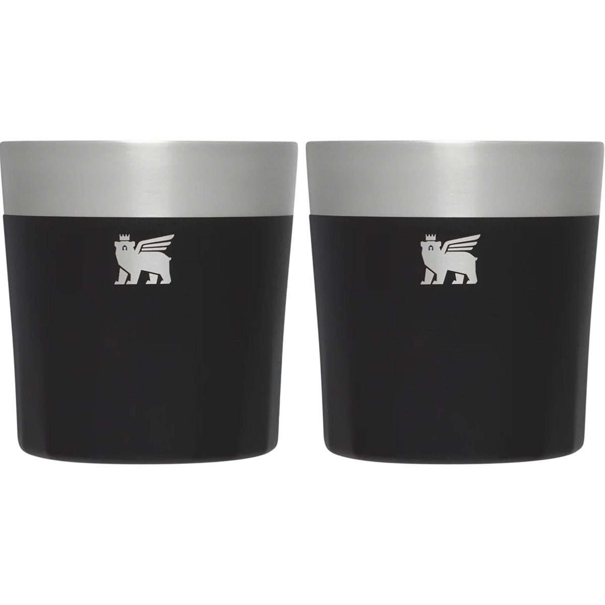 Stanley 6 oz. Lifted Spirits Prismatic Rocks Glass 2-Pack - Foundry Black