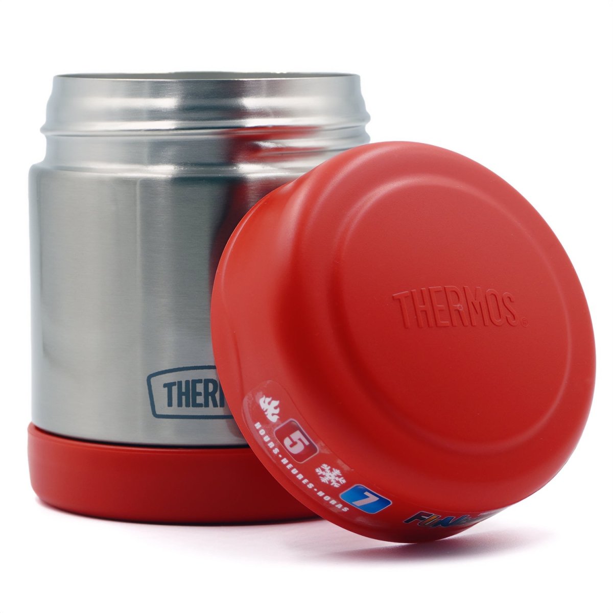 Thermos 10 oz. Vacuum Insulated Stainless Steel Food Jar - Red/Stainless Steel