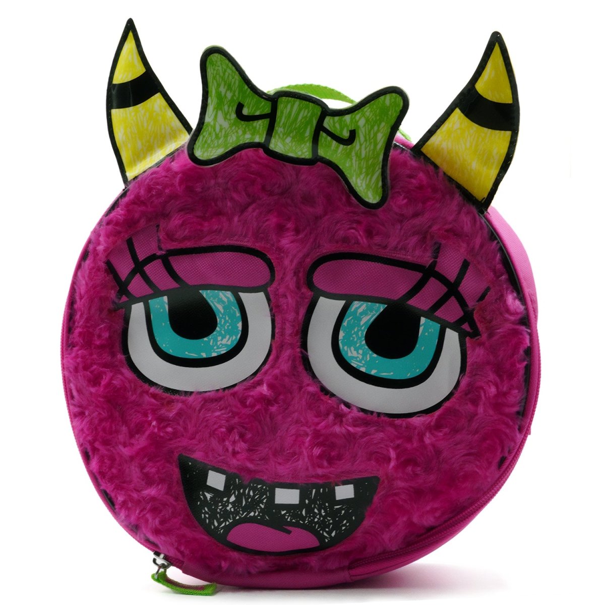 Thermos Kid's Round Wacky Faces Soft Lunch Box - Girl