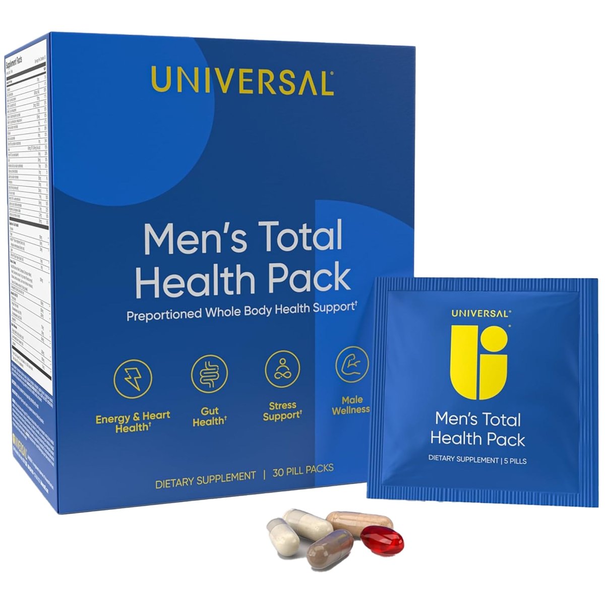 Universal Men's Total Health Pack Dietary Supplement - 30 Packs