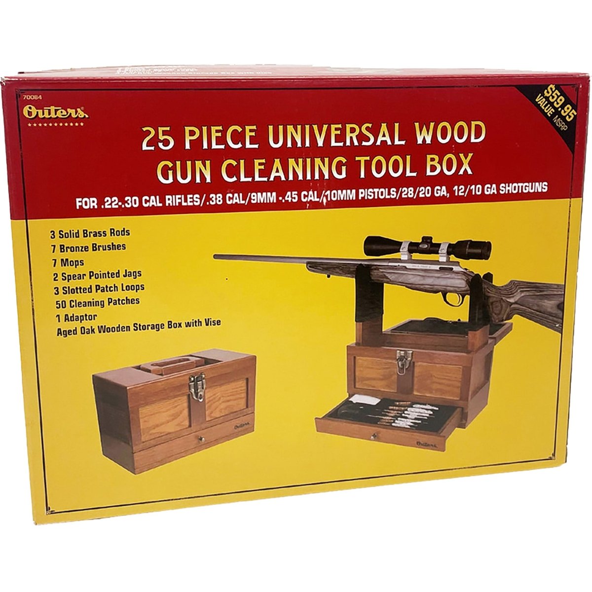 Outers 25-Piece Universal Wooden Chest Cleaning Kit