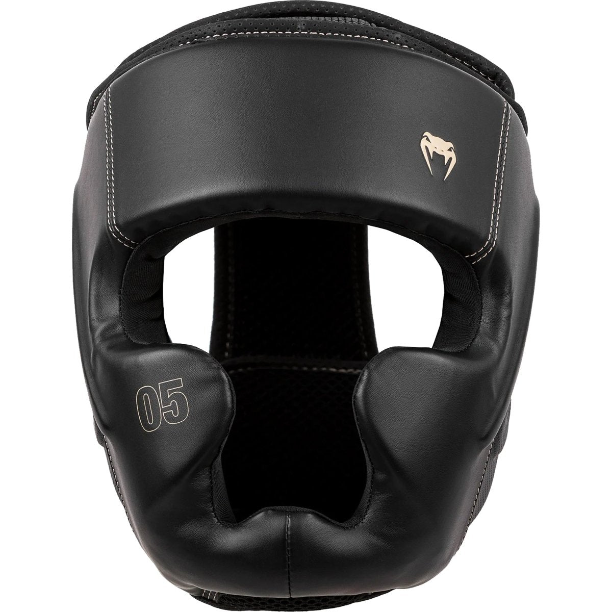 Venum Impact EVO Boxing and MMA Headgear - Black/Beige