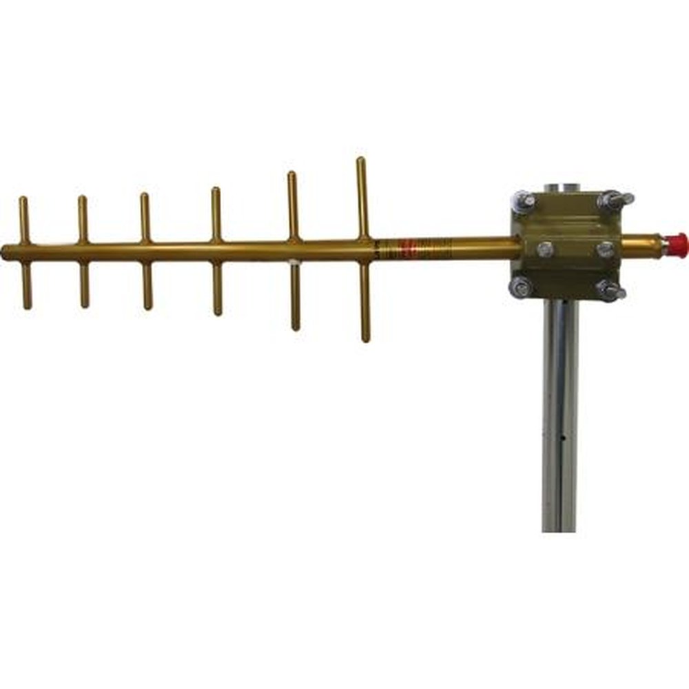 TE Y8066 806-896 Mhz 9dB Yagi.Gold Finish.6 Element.300 Watt.50 Ohms.Direct N Female Termination.Stainless Steel Mounting Hardware Included
